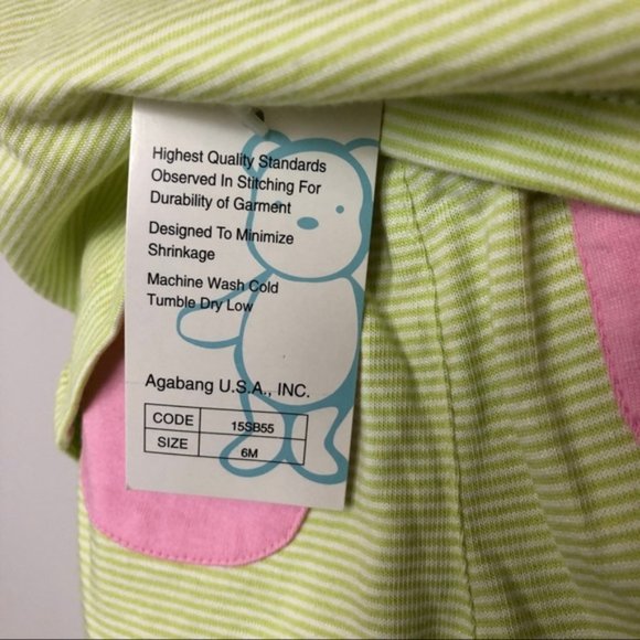 🍍24Mo NWT Agabang Striped Short Set Toddler - Picture 6 of 9